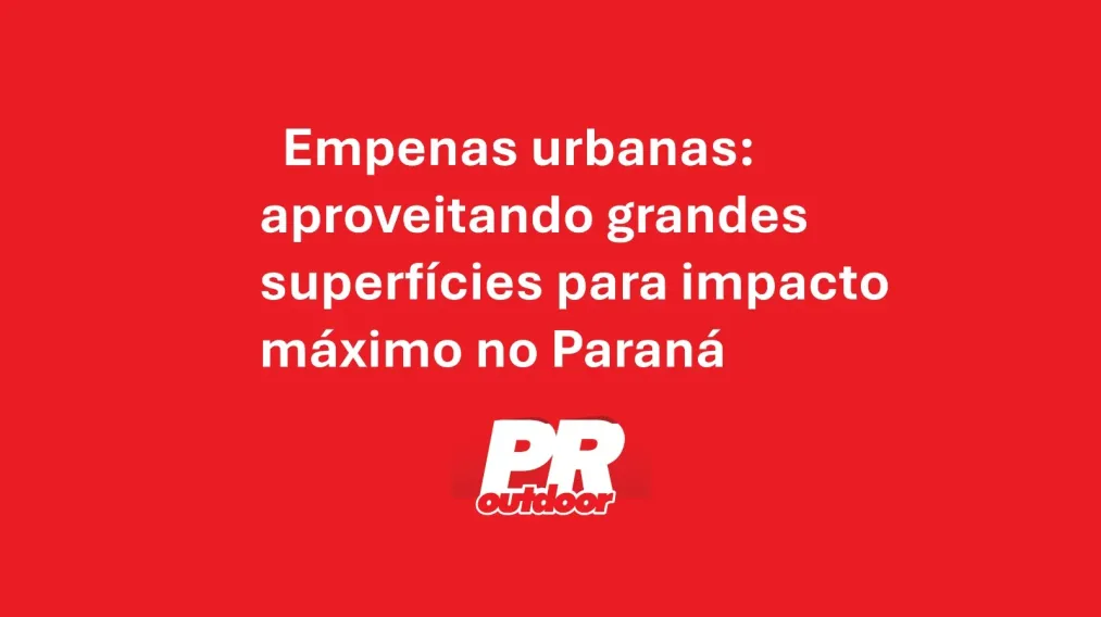 Empenas urbanas: aproveitando grandes superf&iacute;cies para impacto m&aacute;ximo no Paran&aacute;