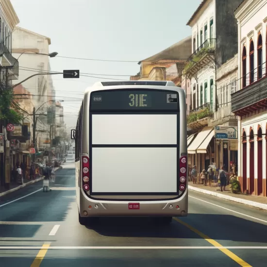 Busdoor e backdoor em rotas tur&iacute;sticas promovendo a culin&aacute;ria t&iacute;pica e festivais gastron&ocirc;micos dos Campos Gerais.