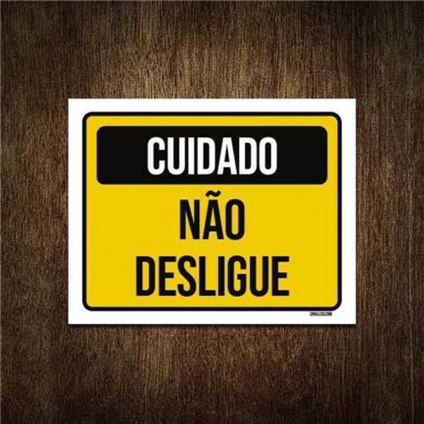 N&atilde;o desligue a sua marca